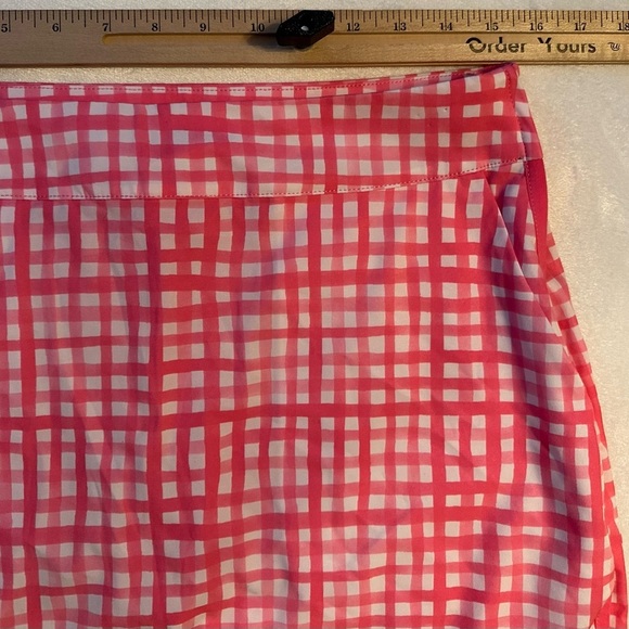 Vineyard Vines Performance Skort Womens 4 Golf Pink White Check athletic sporty - Picture 4 of 7